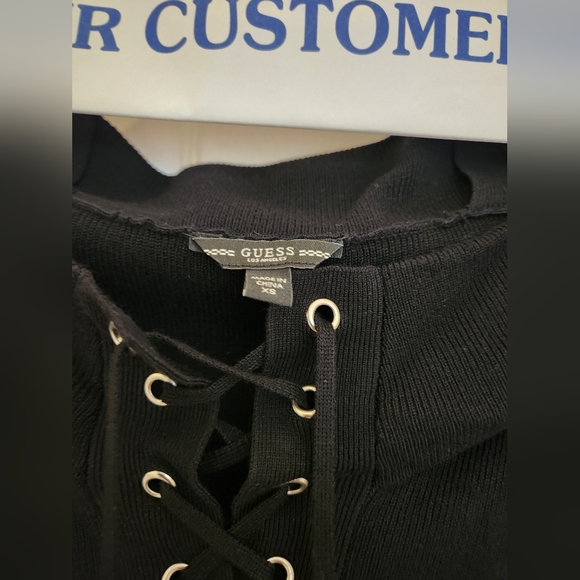 Guess, XS, Black, Off-the-shoulder, Sweater - Picture 2 of 2